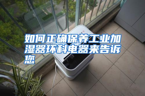 如何正确保养工业加湿器环科电器来告诉您