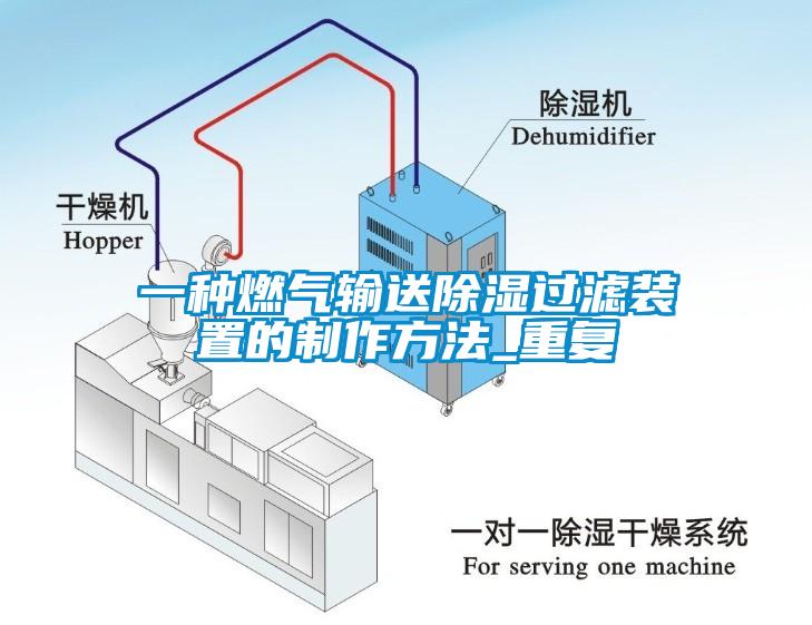 一种燃气输送除湿过滤装置的制作方法_重复