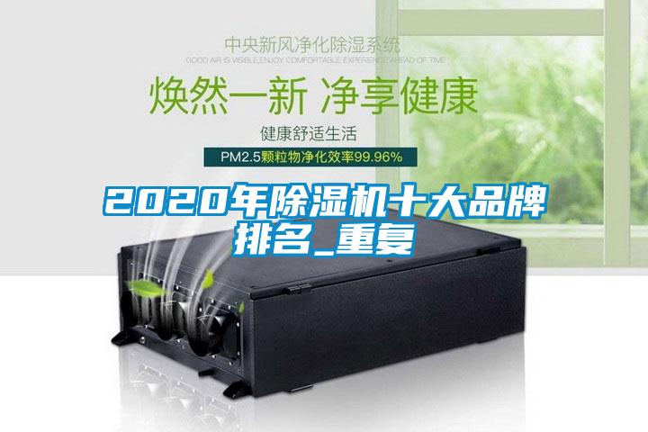 2020年除湿机十大品牌排名_重复