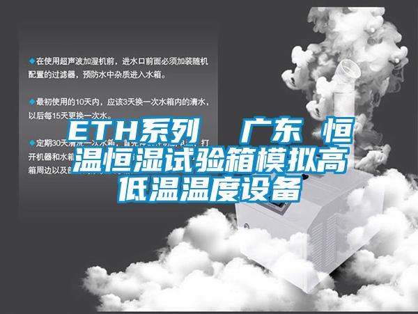 ETH系列  广东 恒温恒湿试验箱模拟高低温温度设备