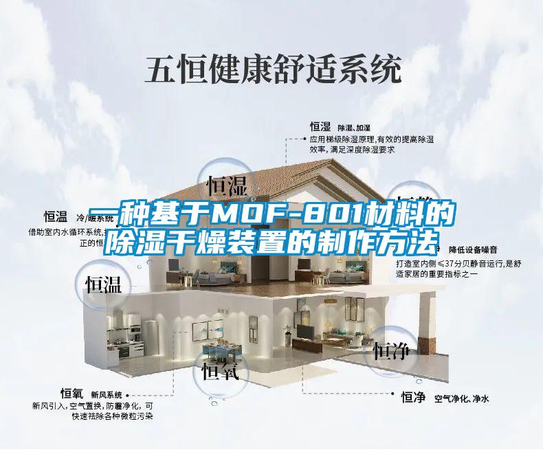 一种基于MOF-801材料的除湿干燥装置的制作方法