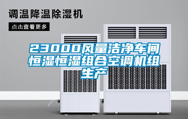 23000风量洁净车间恒湿恒湿组合空调机组生产