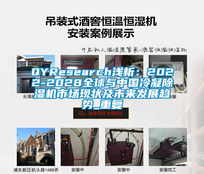 QYResearch浅析：2022-2028全球与中国冷凝除湿机市场现状及未来发展趋势_重复