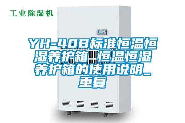 YH-40B标准恒温恒湿养护箱 恒温恒湿养护箱的使用说明_重复