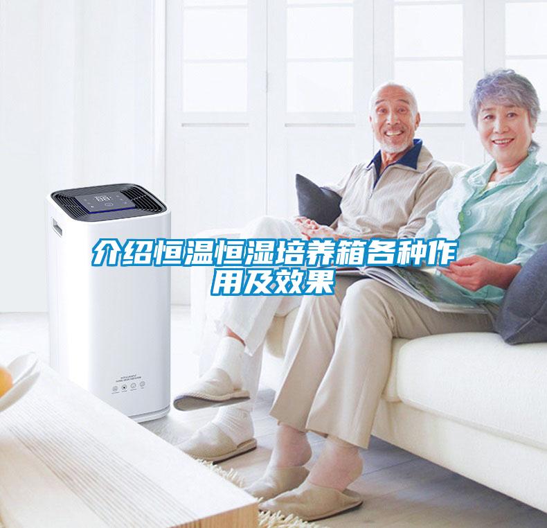 介绍恒温恒湿培养箱各种作用及效果