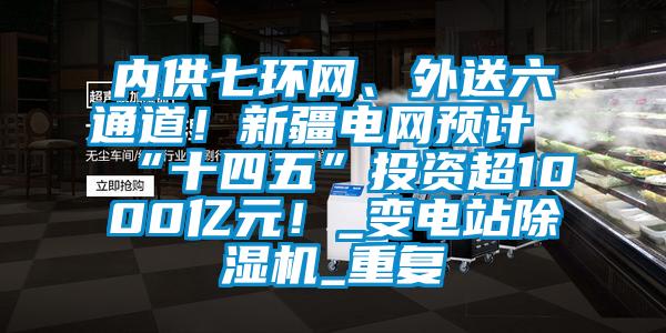 内供七环网、外送六通道！新疆电网预计“十四五”投资超1000亿元！_变电站除湿机_重复