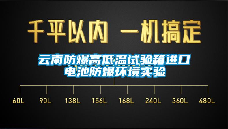 云南防爆高低温试验箱进口电池防爆环境实验