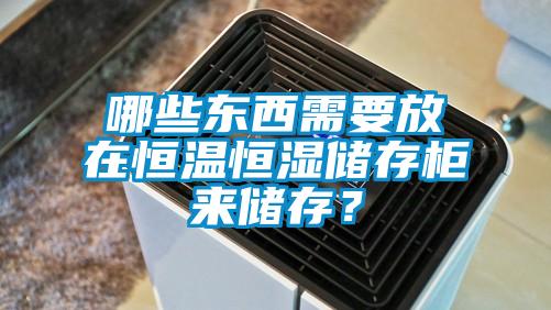 哪些东西需要放在恒温恒湿储存柜来储存？