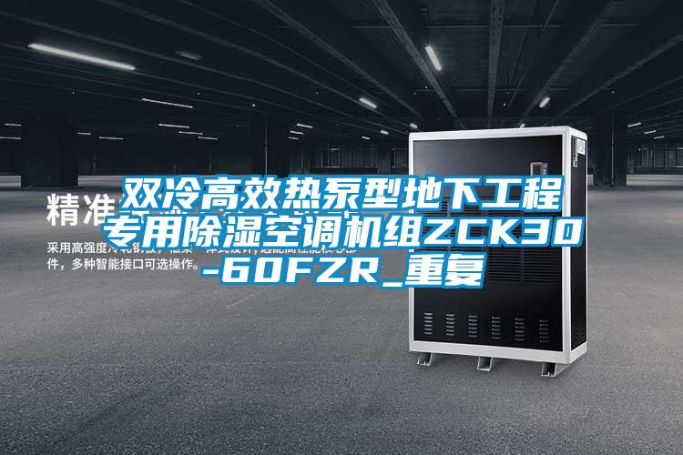 双冷高效热泵型地下工程专用除湿空调机组ZCK30-60FZR_重复