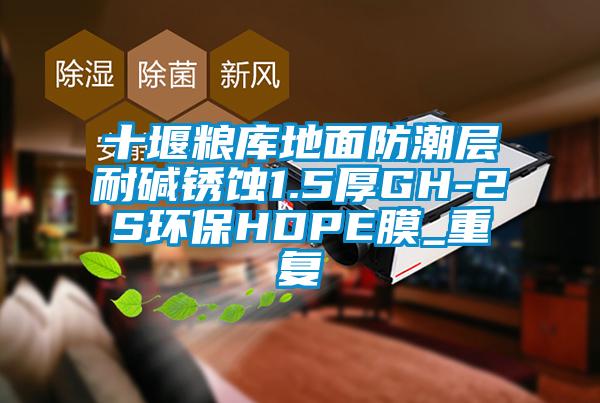 十堰粮库地面防潮层耐碱锈蚀1.5厚GH-2S环保HDPE膜_重复