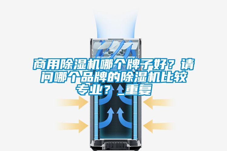 商用除湿机哪个牌子好？请问哪个品牌的除湿机比较专业？_重复