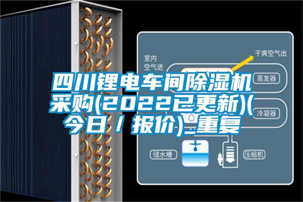 四川锂电车间除湿机采购(2022已更新)(今日／报价)_重复