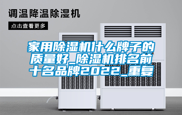 家用除湿机什么牌子的质量好_除湿机排名前十名品牌2022_重复