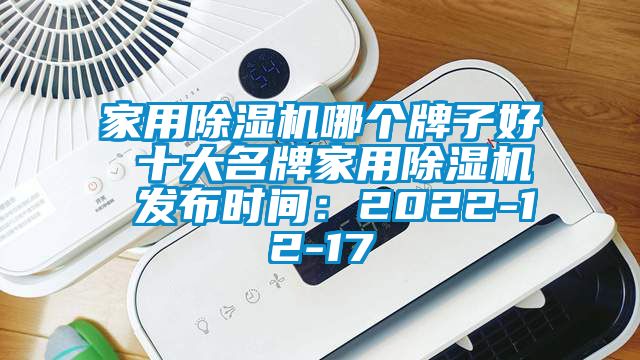 家用除湿机哪个牌子好 十大名牌家用除湿机 发布时间：2022-12-17