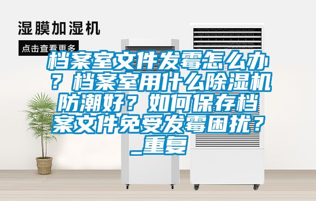 档案室文件发霉怎么办？档案室用什么除湿机防潮好？如何保存档案文件免受发霉困扰？_重复