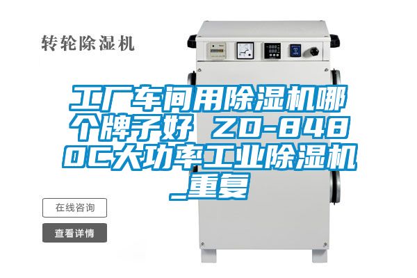 工厂车间用除湿机哪个牌子好 ZD-8480C大功率工业除湿机_重复