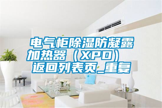 电气柜除湿防凝露加热器（XPD） 返回列表页_重复