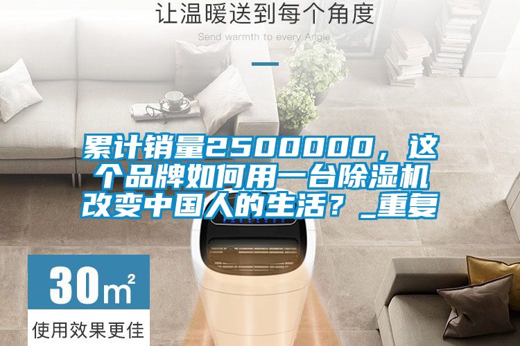 累计销量2500000，这个品牌如何用一台除湿机改变中国人的生活？_重复