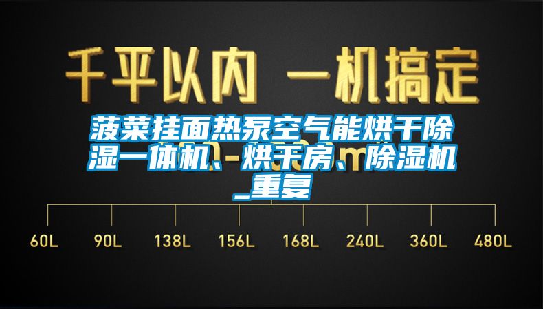 菠菜挂面热泵空气能烘干除湿一体机、烘干房、除湿机_重复