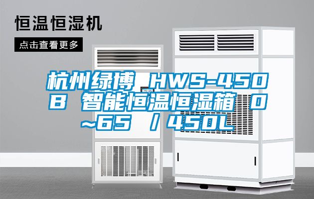 杭州绿博 HWS-450B 智能恒温恒湿箱 0~65℃／450L