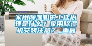 家用除湿机的工作原理是什么？家用除湿机安装注意？_重复