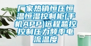 厂家热销恒压恒温恒湿控制柜(手机APP)远程监控控制压力频率电流温度