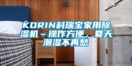 KORIN科瑞宝家用除湿机–操作方便，夏天潮湿不再愁