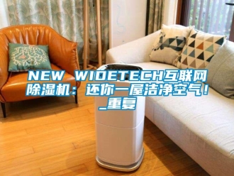 企业动态NEW WIDETECH互联网除湿机：还你一屋洁净空气！_重复