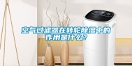 空气过滤器在转轮除湿中的作用是什么？